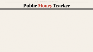 Screenshot of publicmoneytracker.com