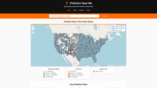 Screenshot of pollutionnearme.org