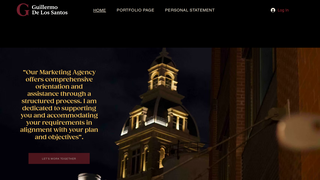 Screenshot of guillermodelossantos.com