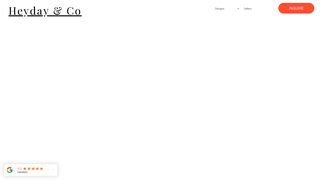 Screenshot of heydayandco.com