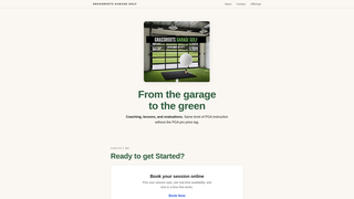 Screenshot of grassrootsgaragegolf.com