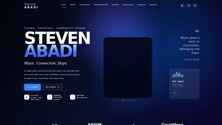 Screenshot of officialstevenabadi.com