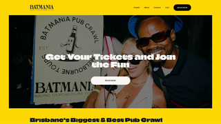 Screenshot of brisbanebarcrawl.com