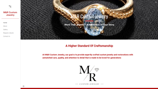 Screenshot of mandrcustomjewelry.com
