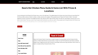 Thumbnail of daveschickenmenu.com
