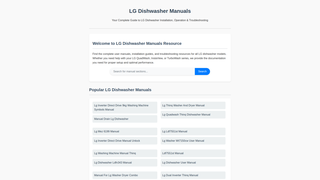 Thumbnail of lgdishwashermanual.com