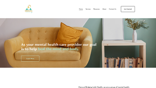 Screenshot of bridginglyfehealthinc.com