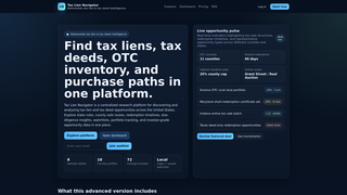 Screenshot of taxliennavigator.com