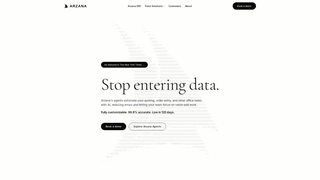 Screenshot of arzanaai.com