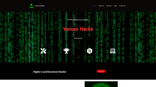 Screenshot of venomhacking.com