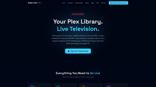 Screenshot of bunnyearstv.com