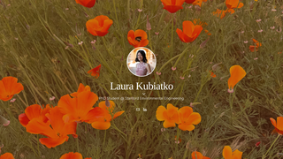 Screenshot of laurakubiatko.com
