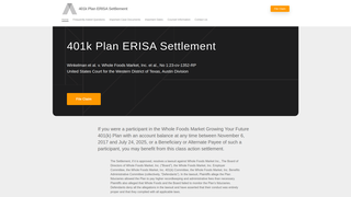 Thumbnail of 401kplanerisasettlement.com