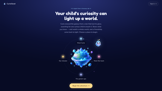 Screenshot of curioseed-ai.com
