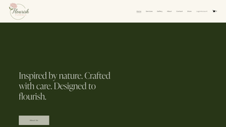 Screenshot of flourishfloralsky.com