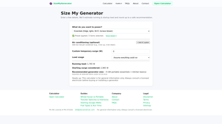 Thumbnail of sizemygenerator.com