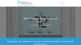 Thumbnail of essentialhvacnorthidaho.com