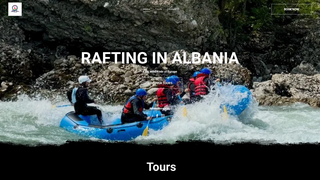 Screenshot of raftinginalbania.com