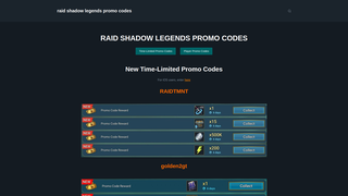 Thumbnail of raidshadowlegendspromocodes.com