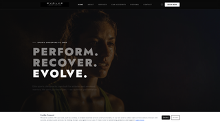 Screenshot of evolvesportandspine.com
