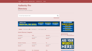 Thumbnail of authorityprodirectory.com