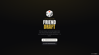 Screenshot of frienddraft.app