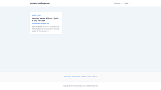 Thumbnail of answernimbus.com