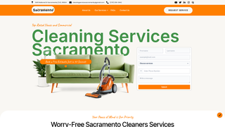 Screenshot of sparkvcleaningservicessacramento.com