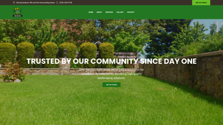 Screenshot of allgreenlandscapingwa.com