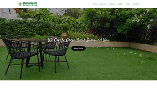 Screenshot of mahalaxmigardeners.com