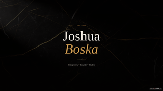 Screenshot of joshuaboska.com