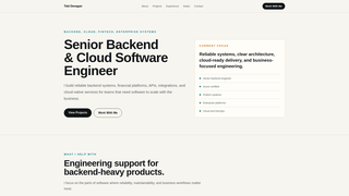 Screenshot of tobidenagan.com