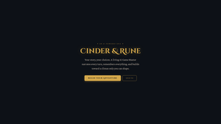 Screenshot of cinderandrune.com