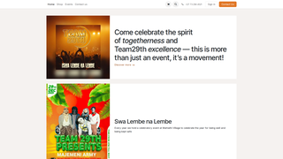 Screenshot of team29th.com