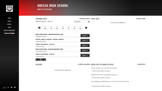 Screenshot of odessabulldogs.com