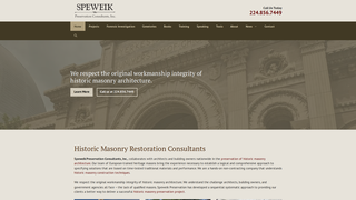 Screenshot of speweikmasonry.com