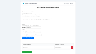 Thumbnail of sprinklercalculator.com