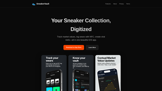Screenshot of sneakervault.app