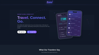 Screenshot of zunosim.com