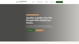 Screenshot of lauderdalelumber.com