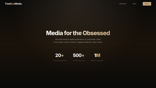 Screenshot of tireddadmedia.com