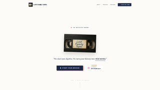 Screenshot of lostfamilytapes.com