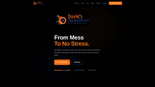 Screenshot of doylesdemolitions.com