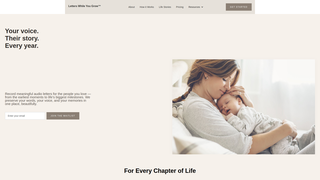 Screenshot of letterswhileyougrow.com