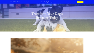 Screenshot of onedaydogtrainingfl.com