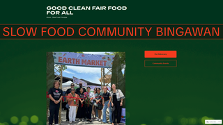 Screenshot of slowfoodbingawan.com