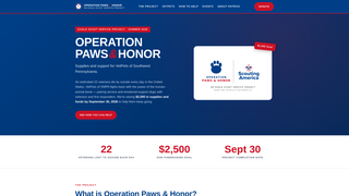 Screenshot of pawsandhonor.org
