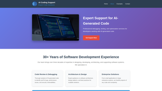 Thumbnail of aicodingsupport.com