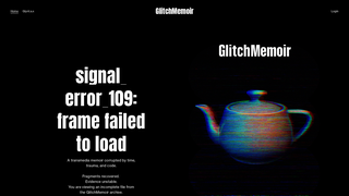Thumbnail of glitchmemoir.com