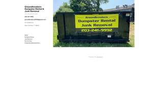 Thumbnail of groundbreakersdumpsterrental.com